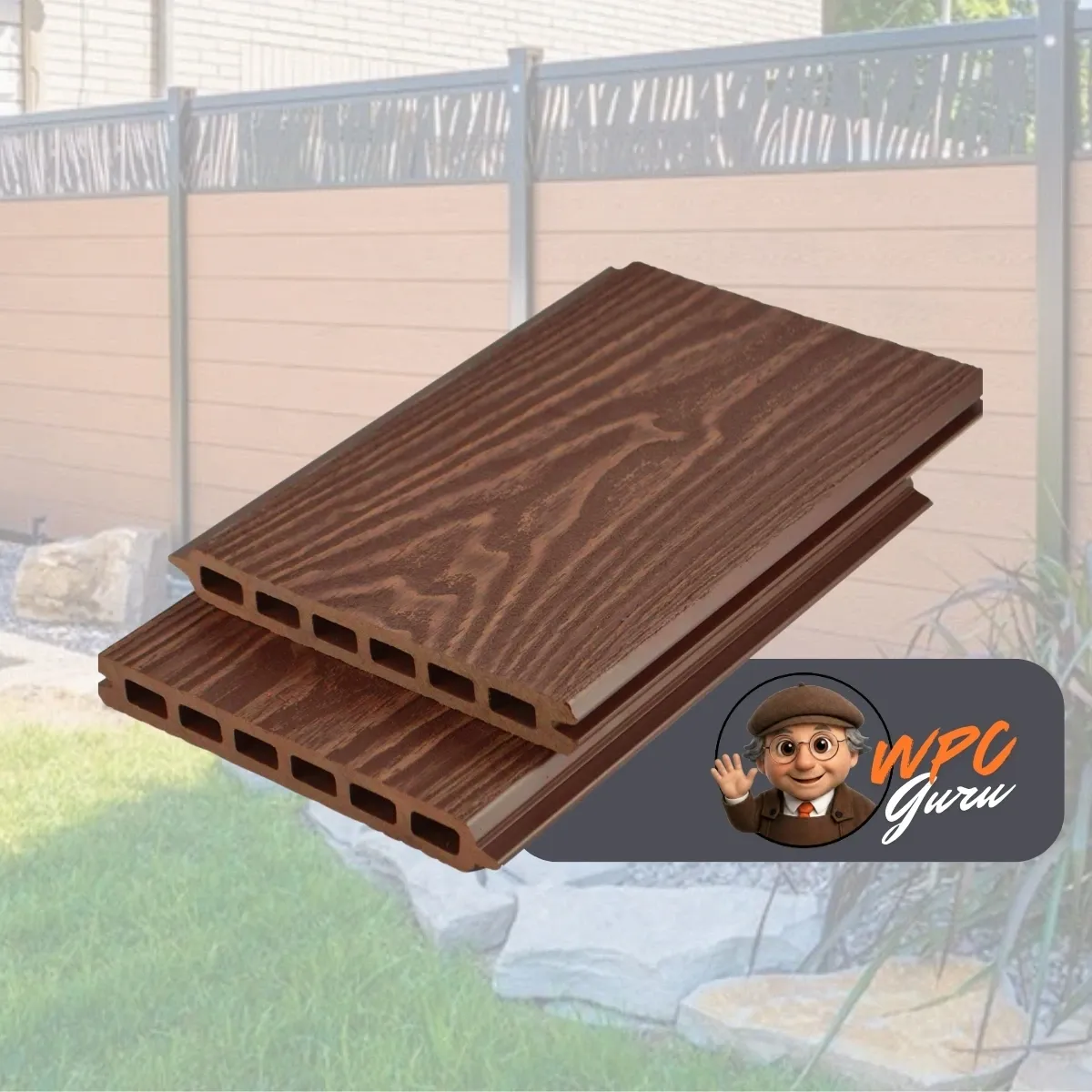 [WG23000] Elysée kerítés - famintás (Ébenbarna)